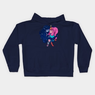 Marceline x Princess bubblegum - love bubbline Kids Hoodie